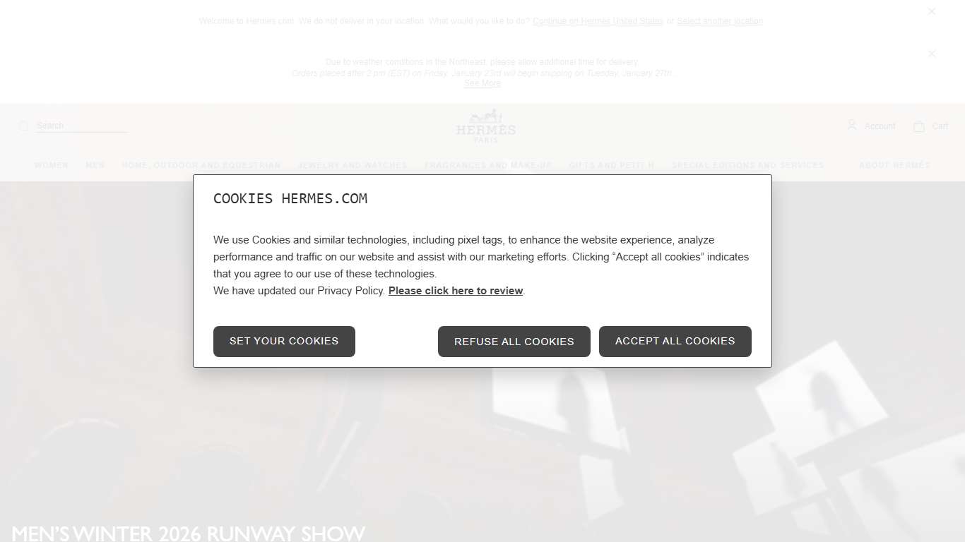The official Hermes online store Hermès USA